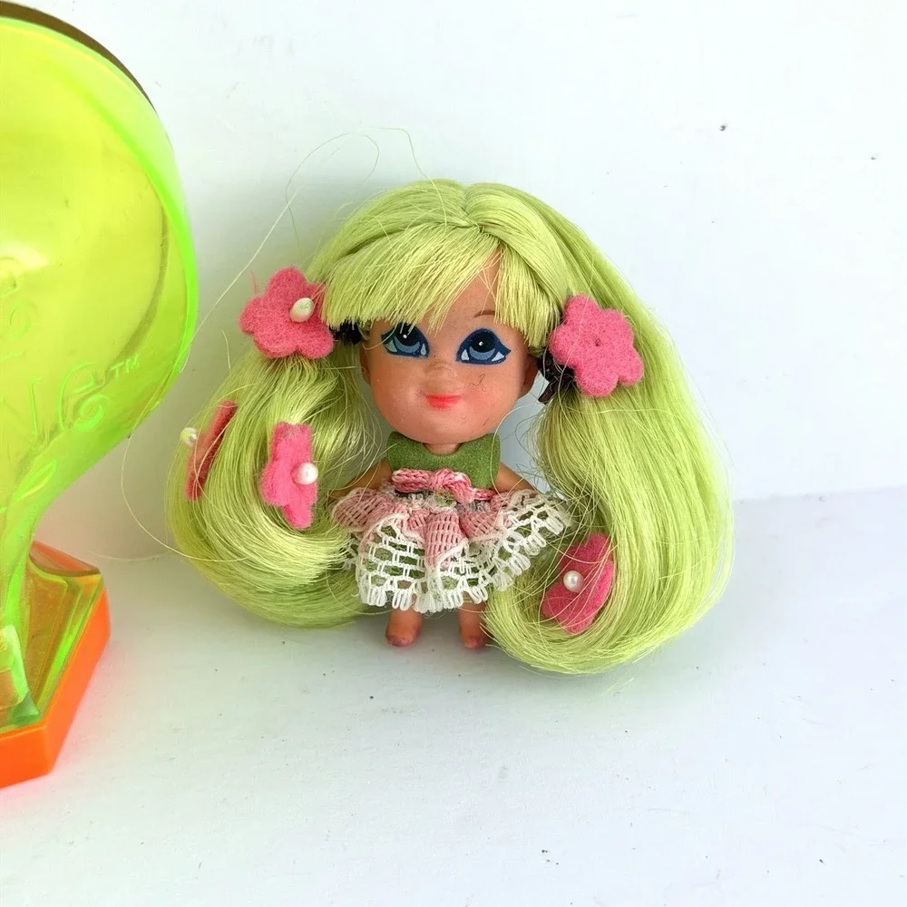 Vintage Mattel Liddle Kiddles‎ Kologne Doll APPLE BLOSSOM & BOTTLE *Missing Top*